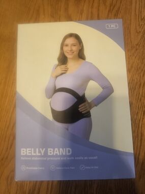 Maternity Belly Band Support - Black